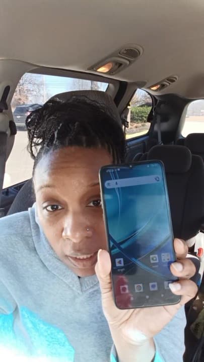 TAG Mobile customer displaying phone service
