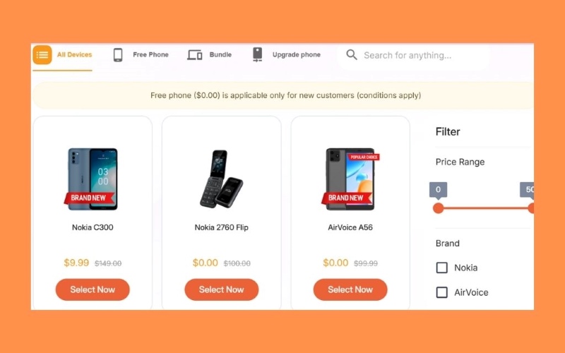 What phones are compatible with the Lifeline program?