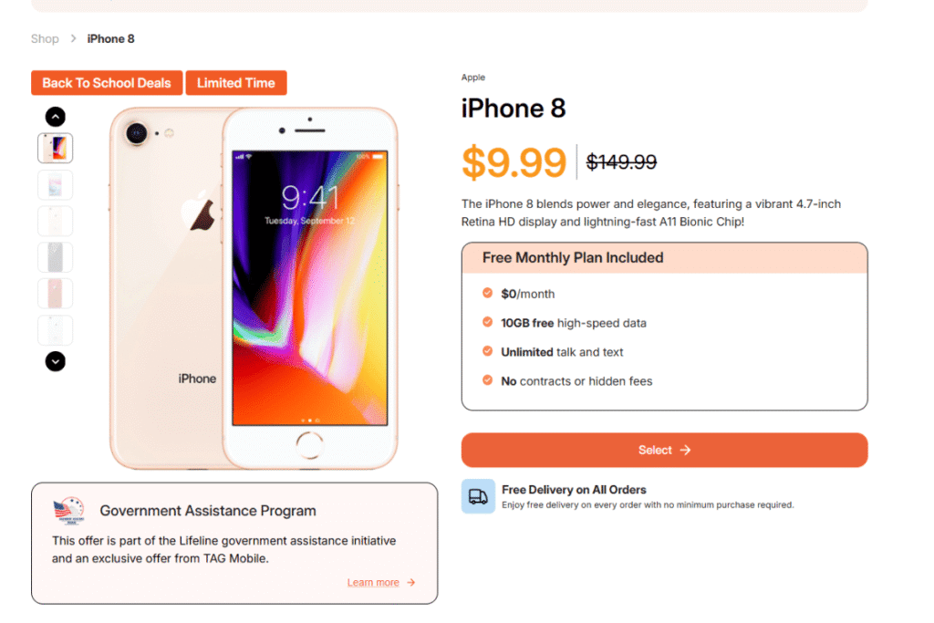 iphone 8 sim free