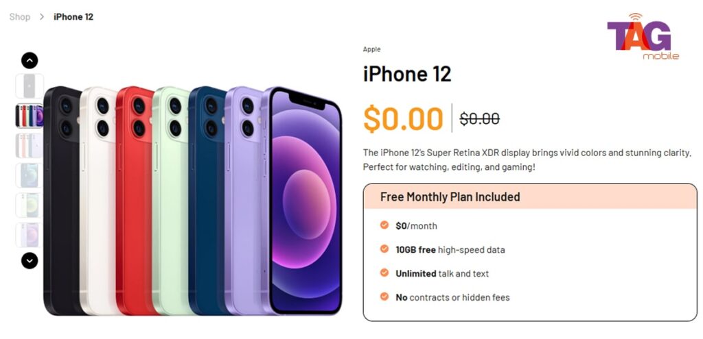 iphone 12 free government phone